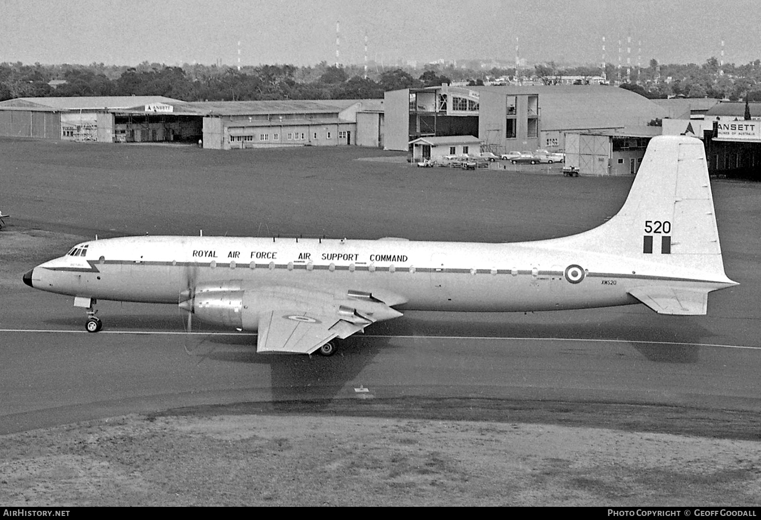 Aircraft Photo of XM520 | Bristol 175 Britannia C.1 (253) | UK - Air Force | AirHistory.net #119078