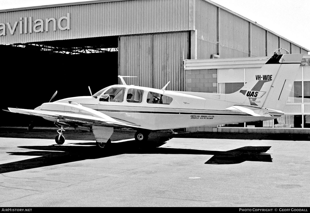 Aircraft Photo of VH-WDE | Beech D55 Baron | United Air Service - UAS | AirHistory.net #119083