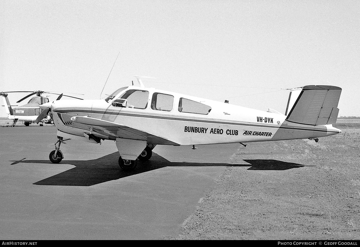Aircraft Photo of VH-DYK | Beech V35 Bonanza | Bunbury Aero Club | AirHistory.net #119103