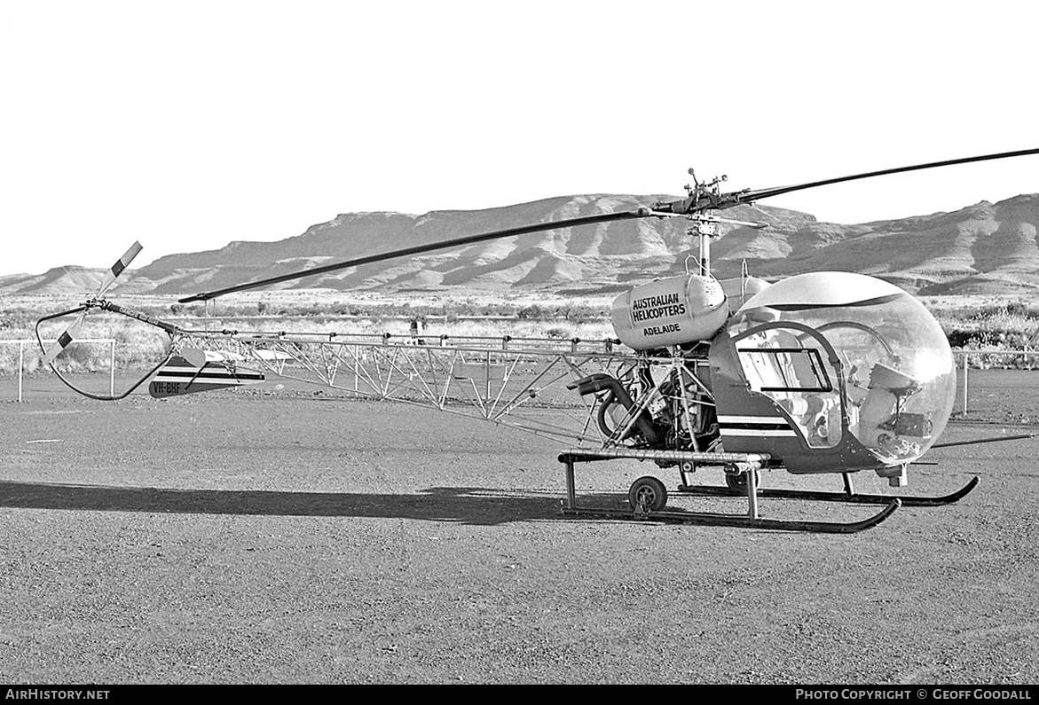 Aircraft Photo of VH-BHF | Bell 47G-3B-2 | Australian Helicopters | AirHistory.net #119106