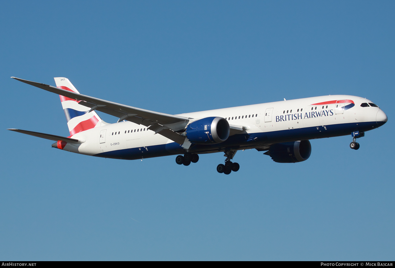 Aircraft Photo of G-ZBKD | Boeing 787-9 Dreamliner | British Airways | AirHistory.net #119108