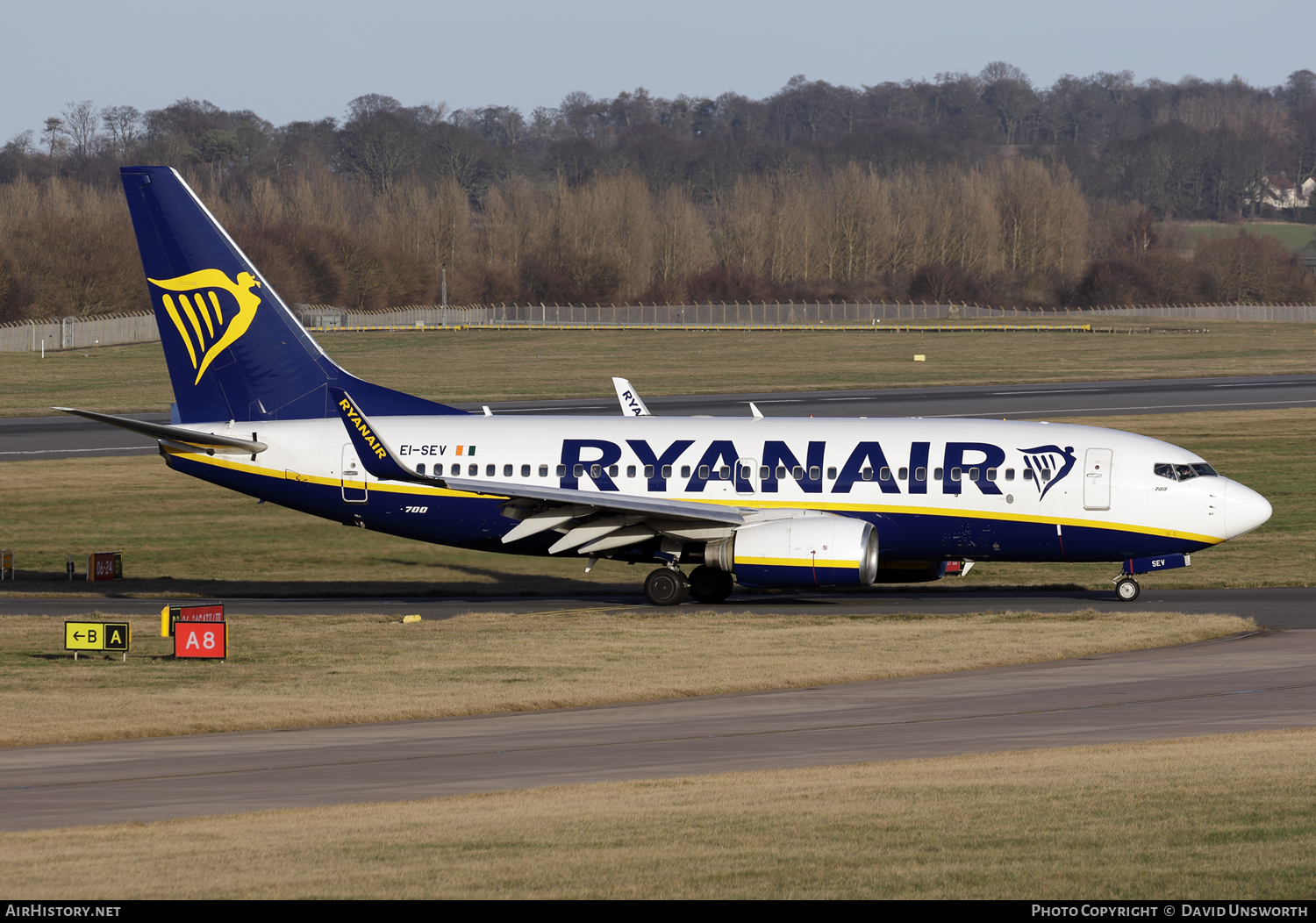 Aircraft Photo of EI-SEV | Boeing 737-73S | Ryanair | AirHistory.net #119115