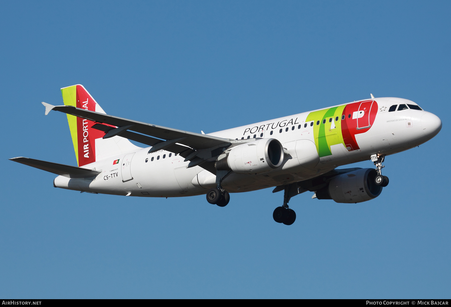 Aircraft Photo of CS-TTV | Airbus A319-112 | TAP Air Portugal | AirHistory.net #119118