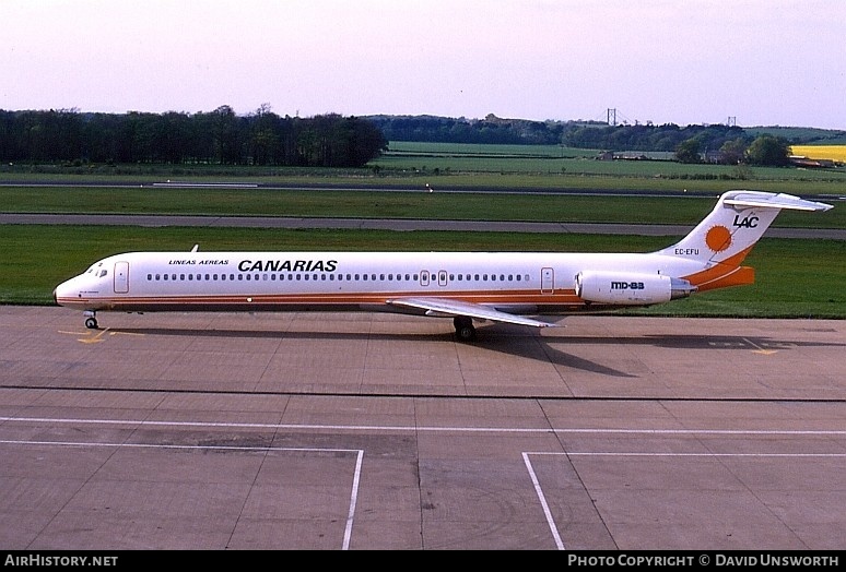 Aircraft Photo of EC-EFU | McDonnell Douglas MD-83 (DC-9-83) | Líneas Aéreas Canarias - LAC | AirHistory.net #119177