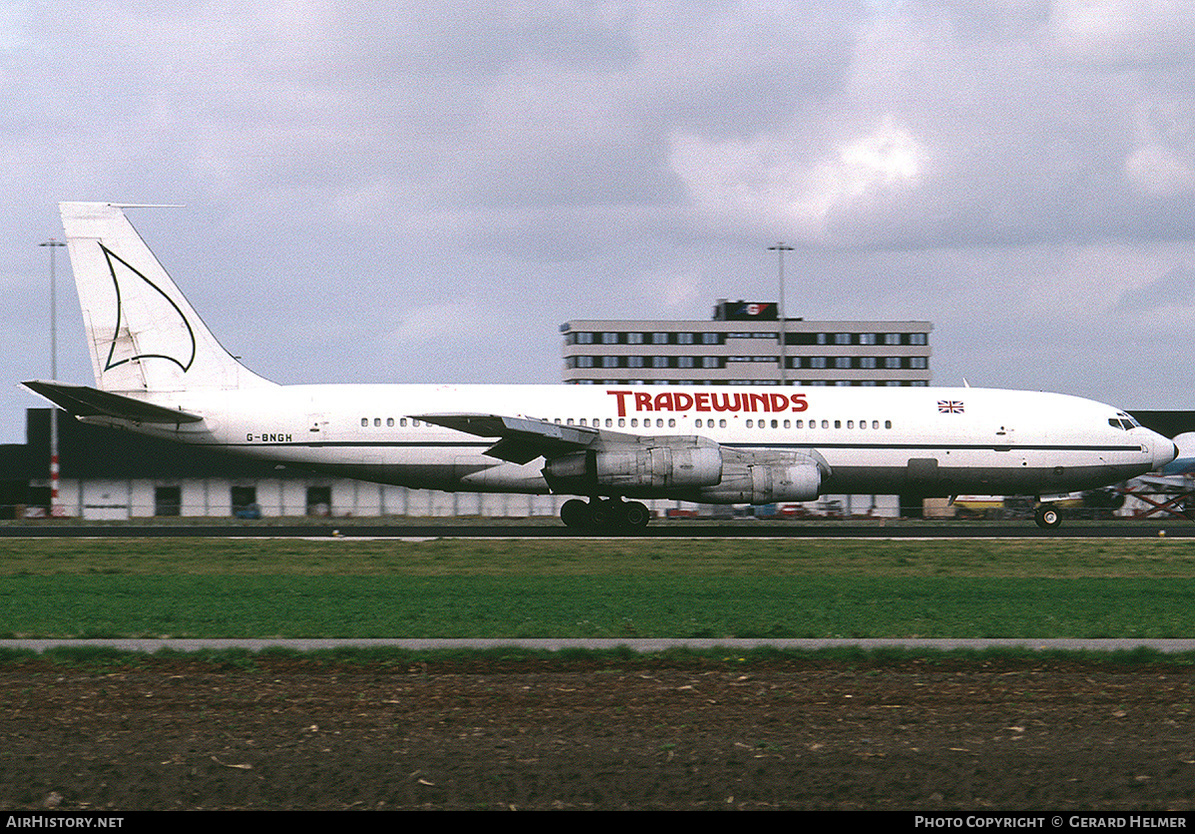 Aircraft Photo of G-BNGH | Boeing 707-321C | Tradewinds Airways | AirHistory.net #119191