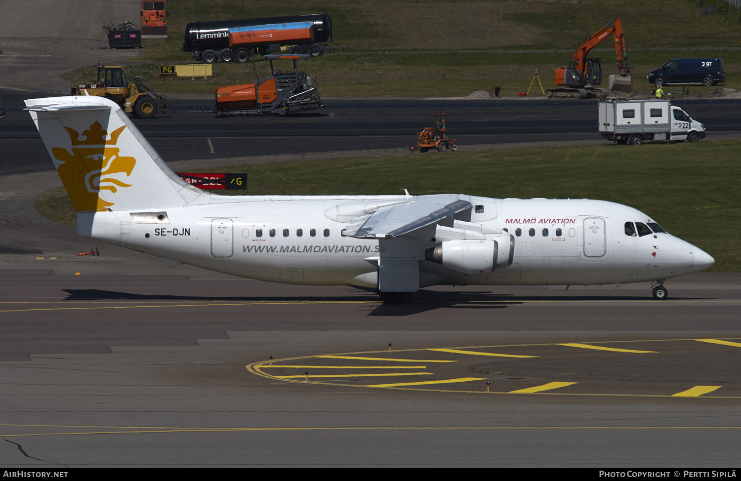 Aircraft Photo of SE-DJN | British Aerospace Avro 146-RJ85 | Malmö Aviation | AirHistory.net #119347