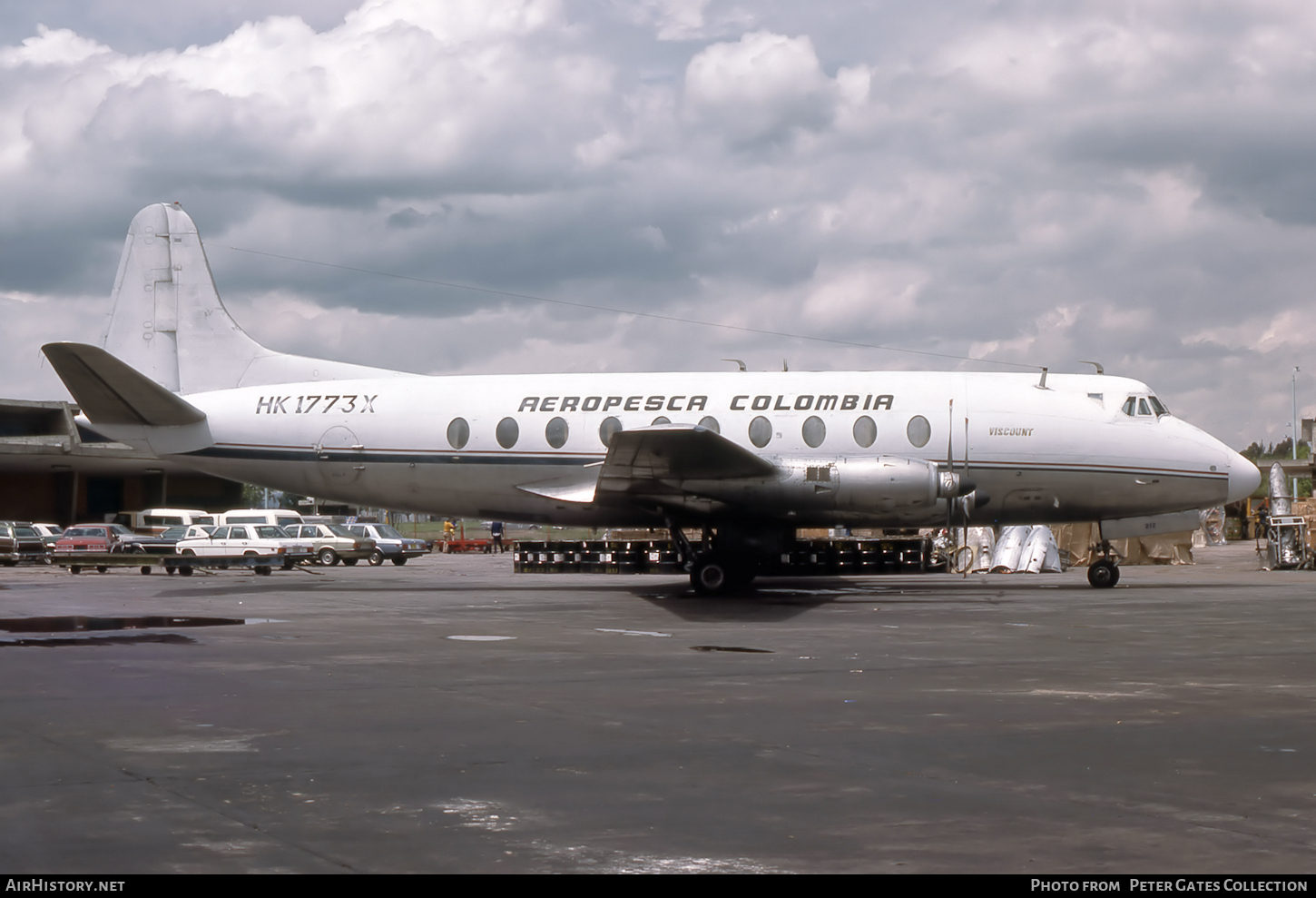 Aircraft Photo of HK-1773X | Vickers 745D Viscount | Aeropesca Colombia | AirHistory.net #119372