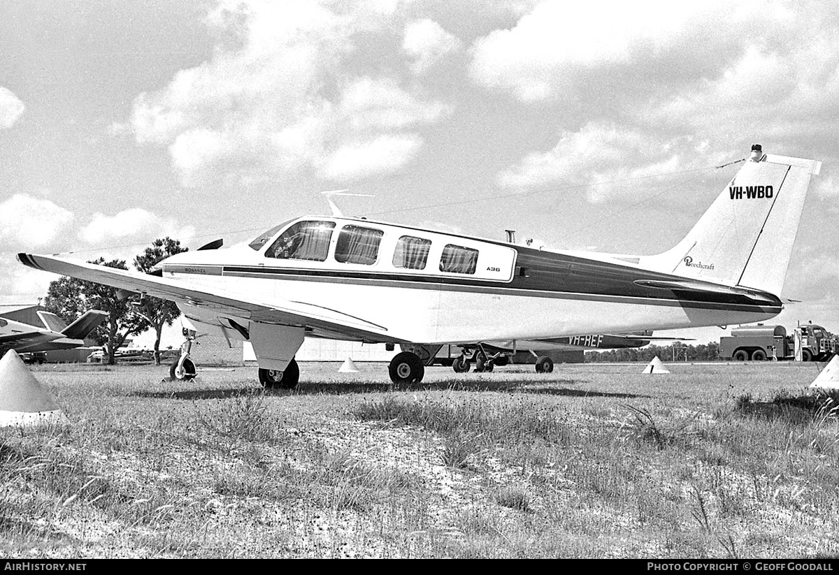 Aircraft Photo of VH-WBO | Beech A36 Bonanza 36 | AirHistory.net #119380