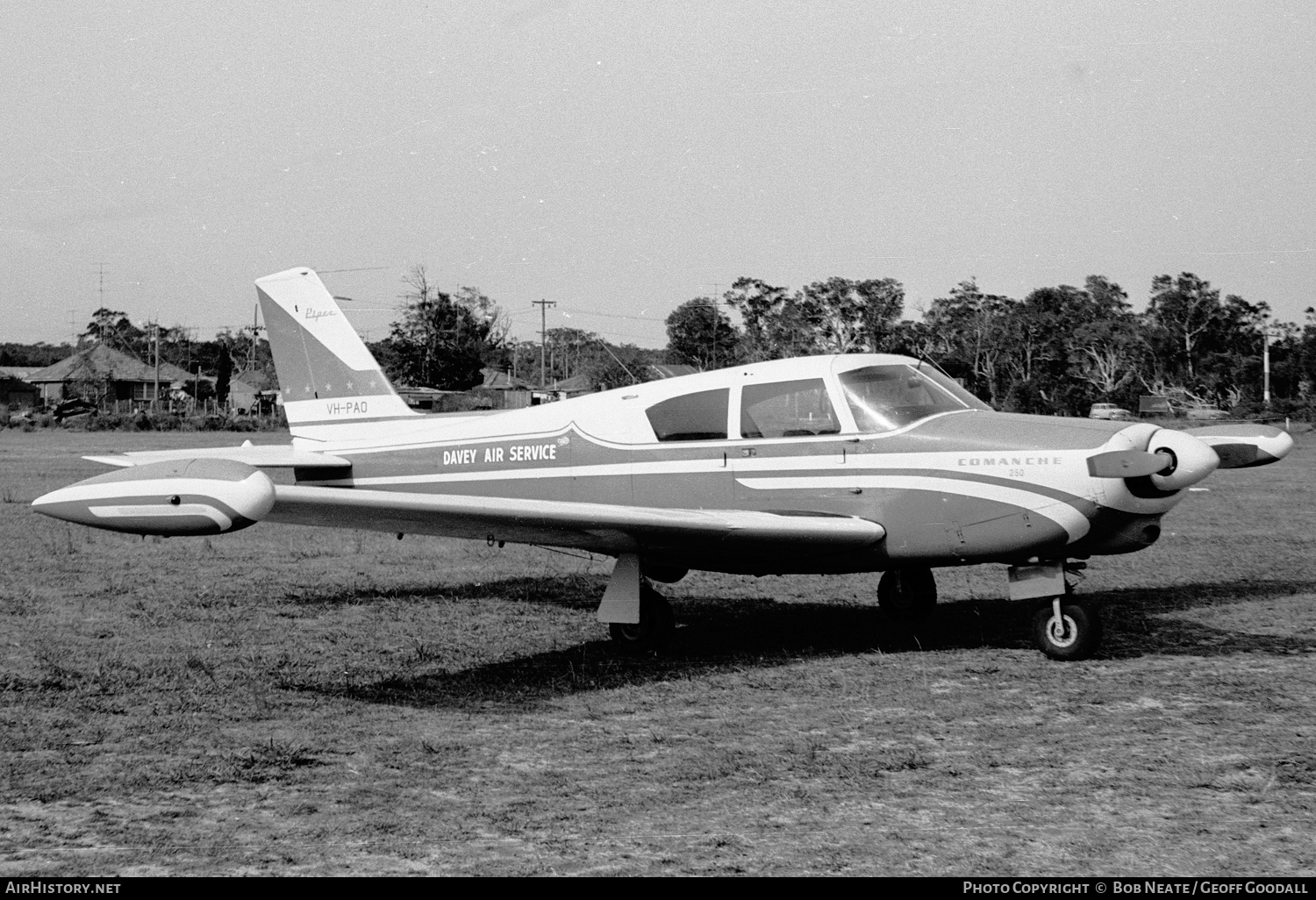Aircraft Photo of VH-PAO | Piper PA-24-250 Comanche | Davey Air Services | AirHistory.net #119387