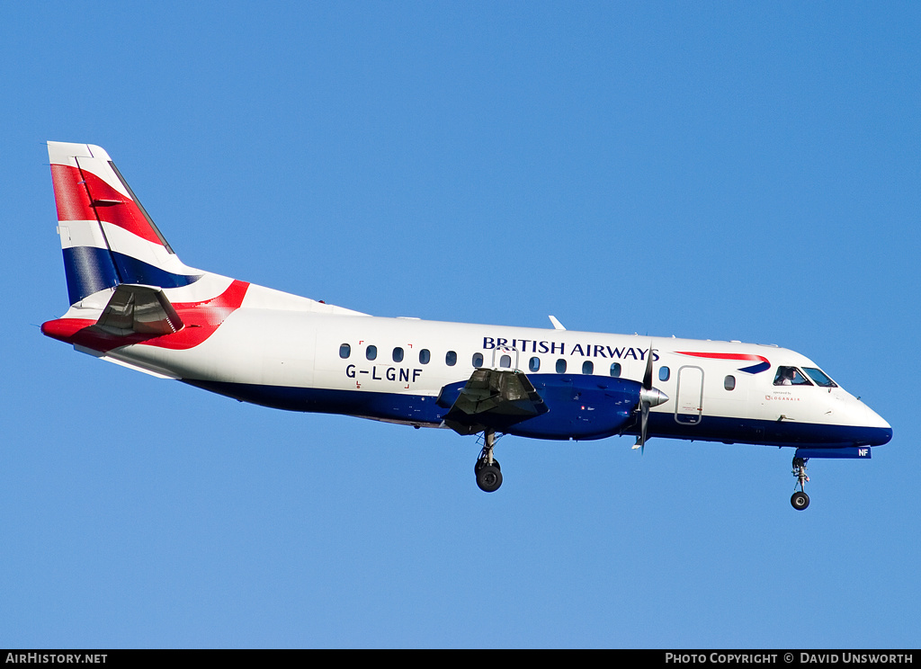 Aircraft Photo of G-LGNF | Saab 340B | British Airways | AirHistory.net #119435