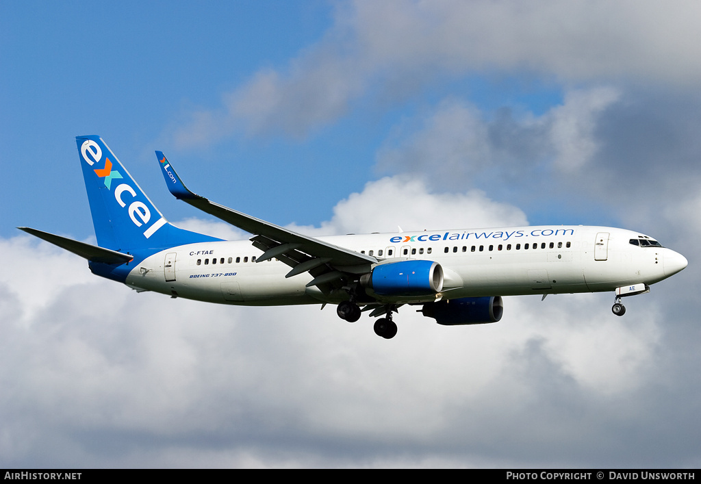 Aircraft Photo of C-FTAE | Boeing 737-8Q8 | Excel Airways | AirHistory.net #119453