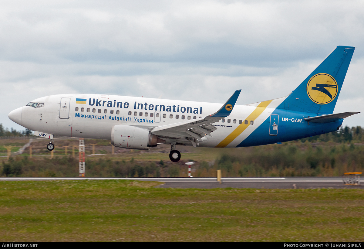 Aircraft Photo of UR-GAW | Boeing 737-5Y0 | Ukraine International Airlines | AirHistory.net #119529