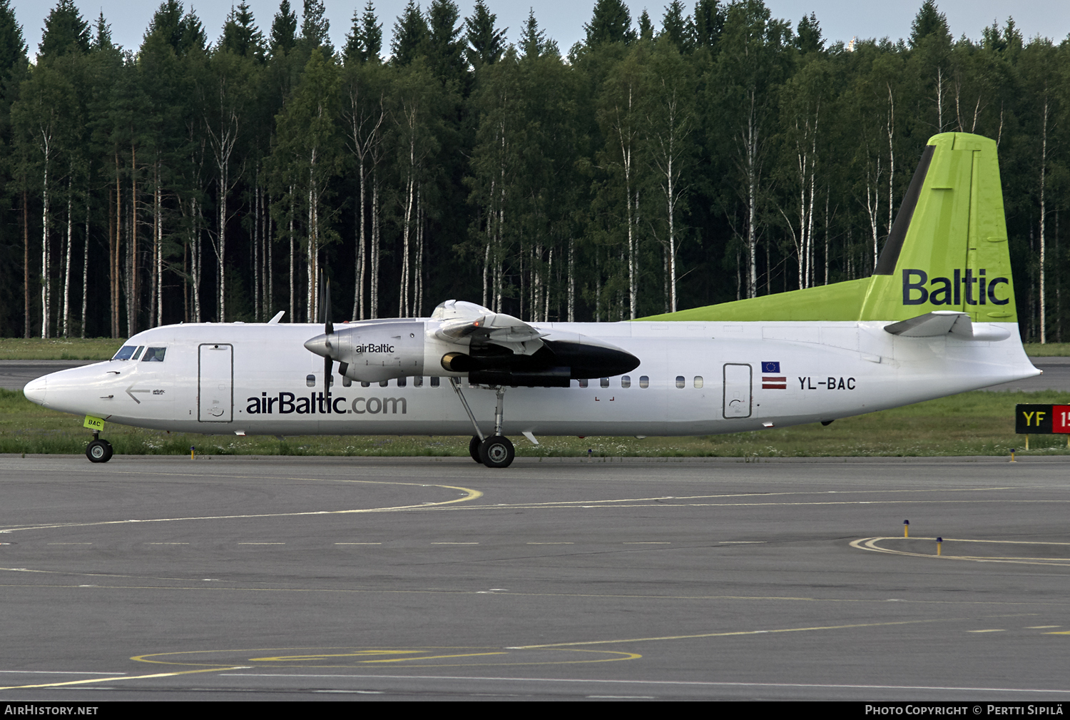 Aircraft Photo of YL-BAC | Fokker 50 | AirBaltic | AirHistory.net #119549