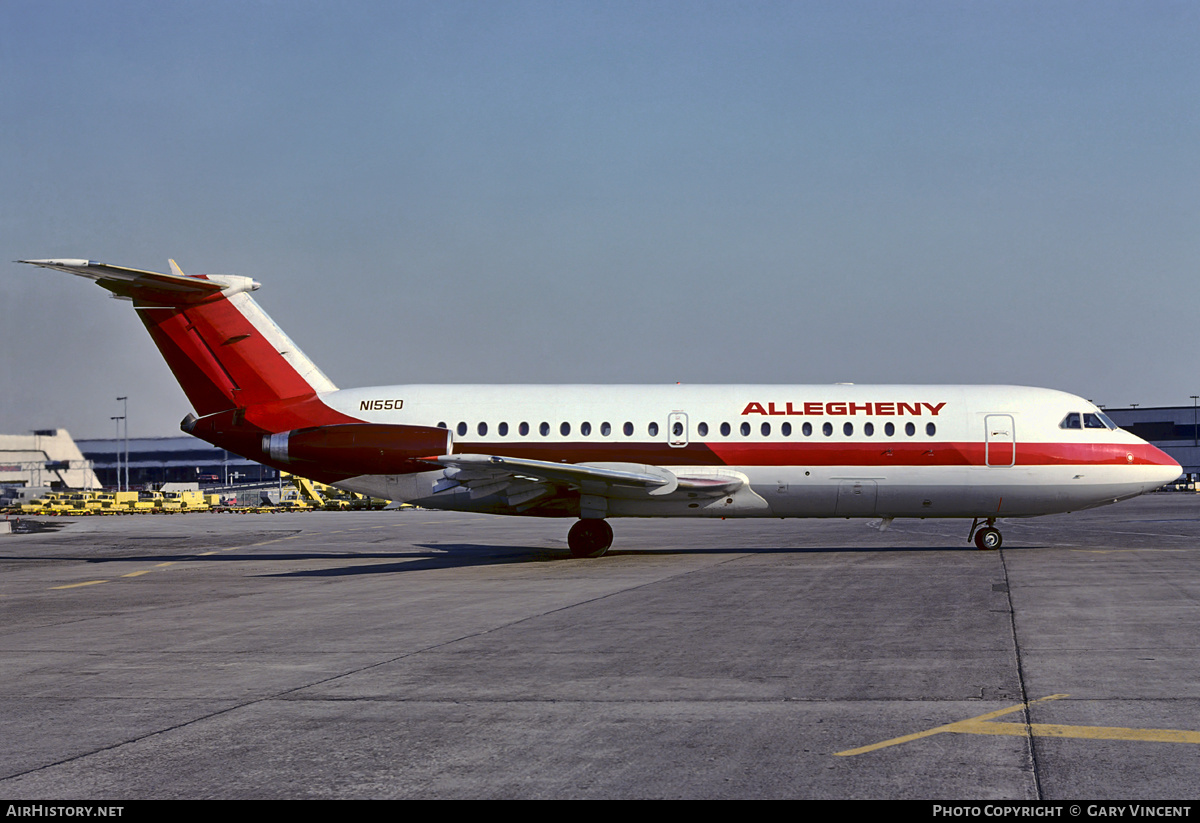 Aircraft Photo of N1550 | BAC 111-203AE One-Eleven | Allegheny Airlines | AirHistory.net #119571