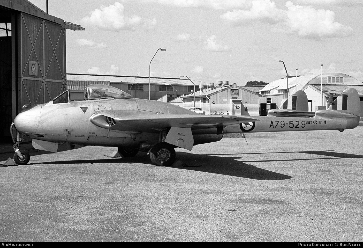 Aircraft Photo of A79-529 | De Havilland D.H. 100 Vampire F30 | Australia - Air Force | AirHistory.net #119616