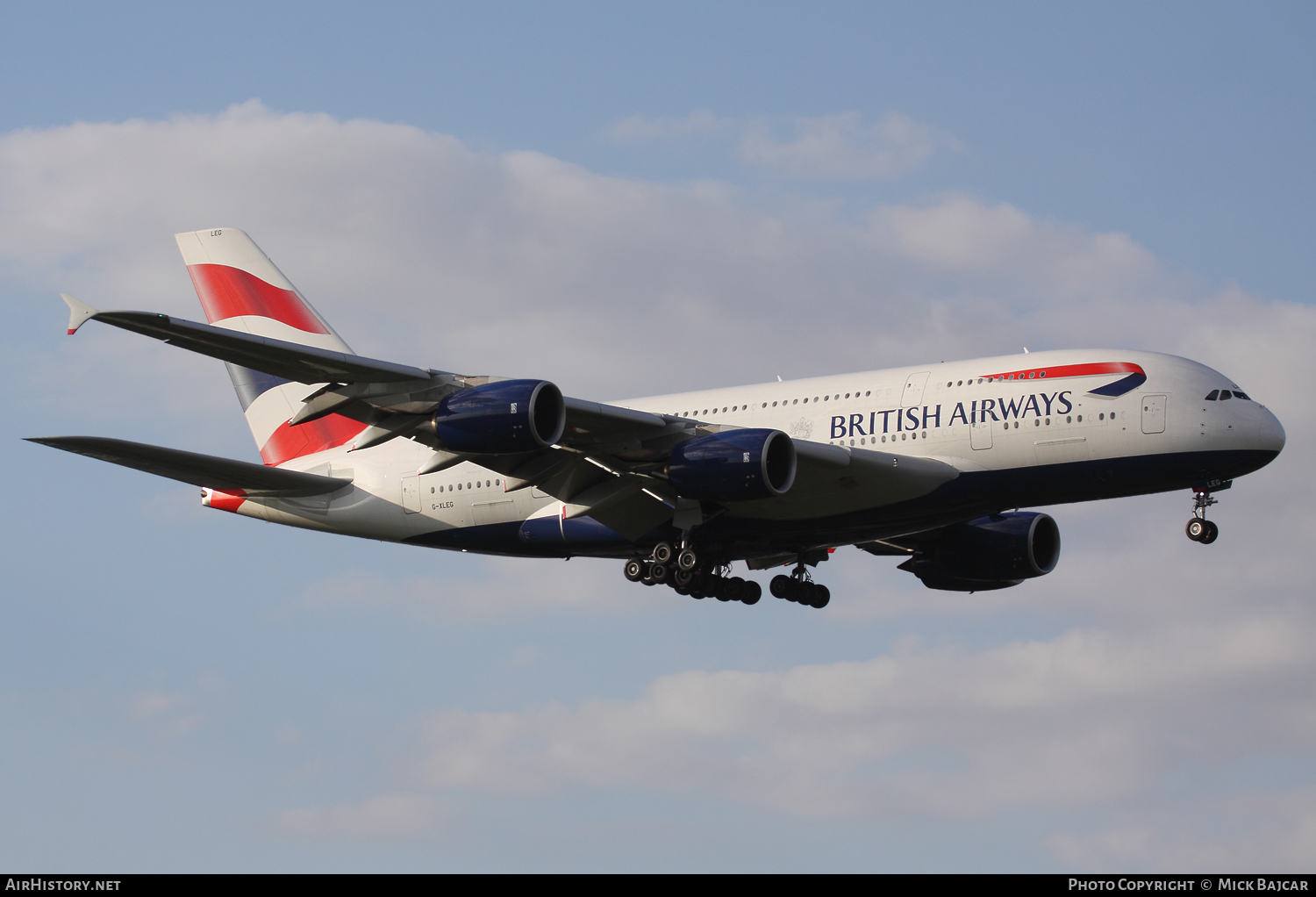 Aircraft Photo of G-XLEG | Airbus A380-841 | British Airways | AirHistory.net #119630
