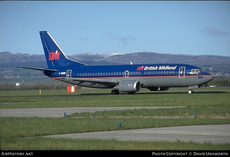 Aircraft Photo of G-OBMP | Boeing 737-3Q8 | British Midland Airways - BMA | AirHistory.net #119642