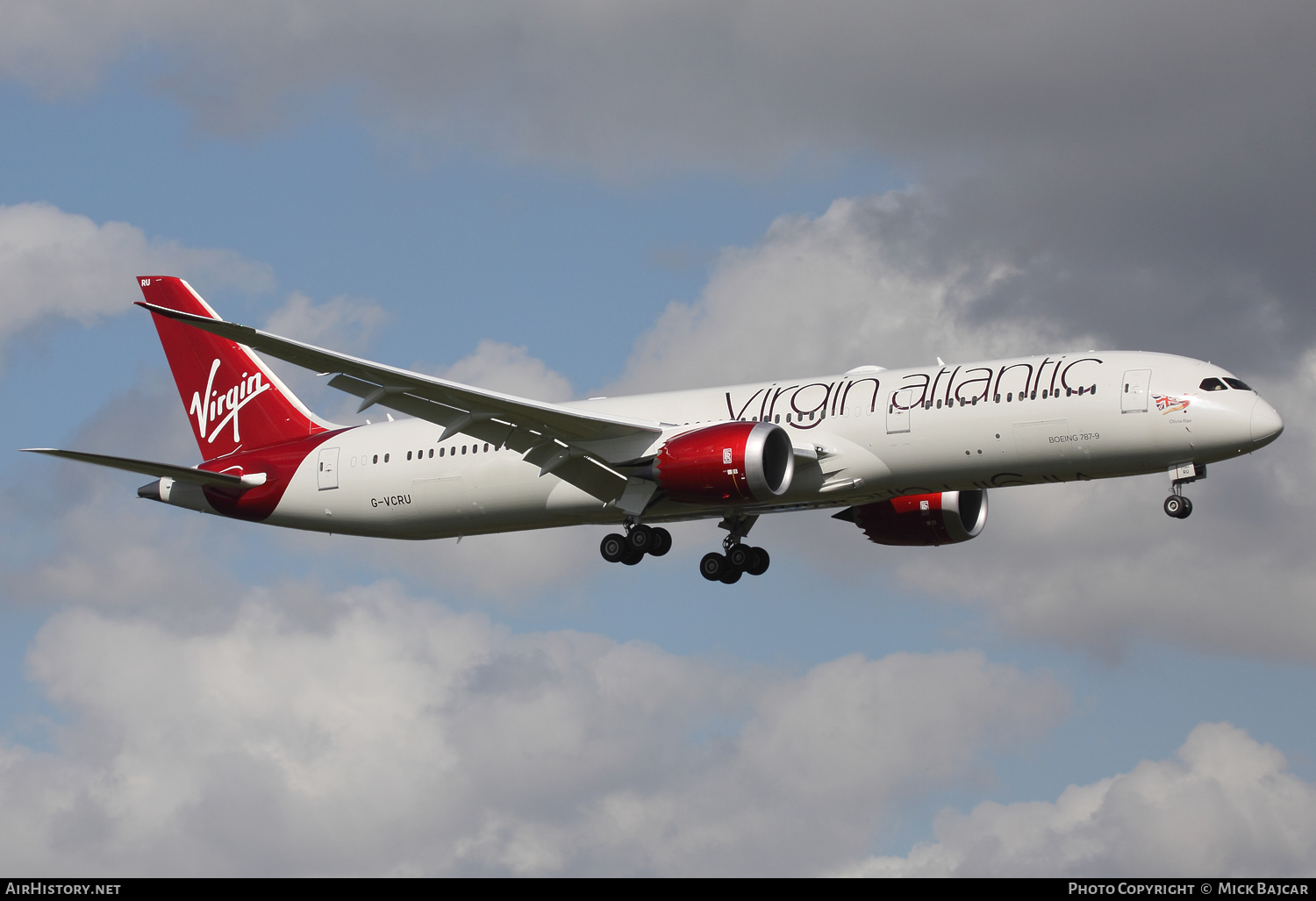 Aircraft Photo of G-VCRU | Boeing 787-9 Dreamliner | Virgin Atlantic Airways | AirHistory.net #119648