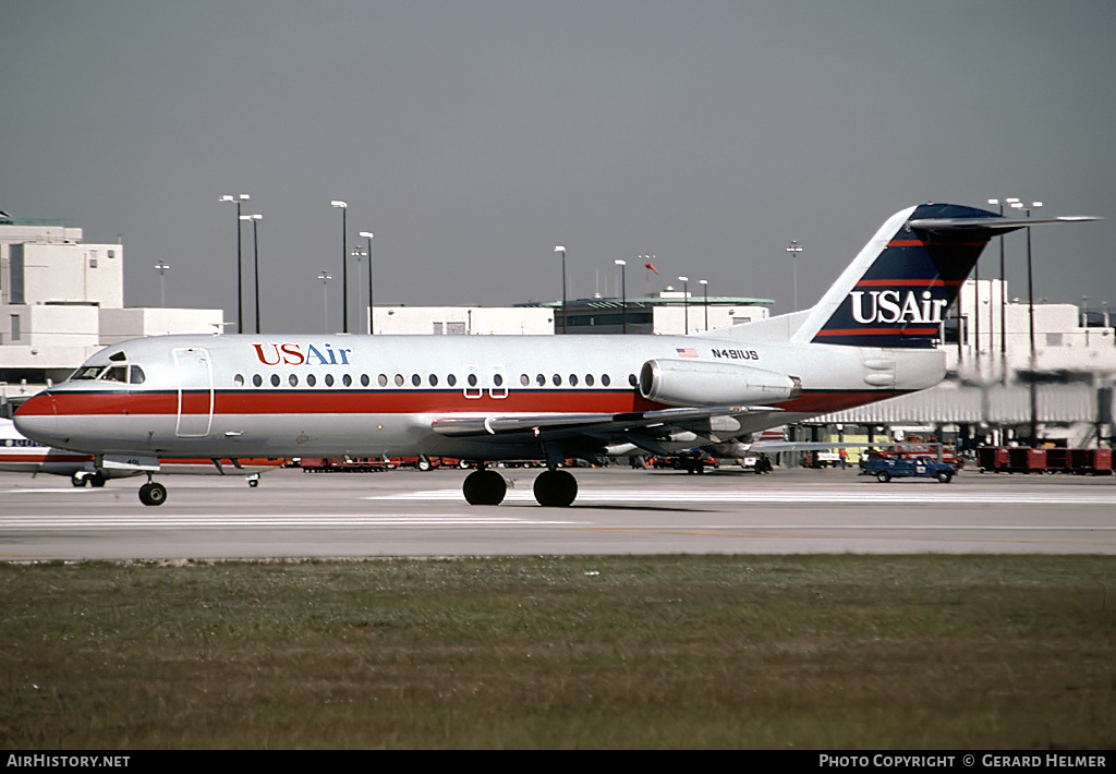 Aircraft Photo of N491US | Fokker F28-4000 Fellowship | USAir | AirHistory.net #119705