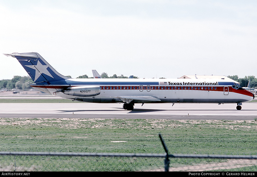 Aircraft Photo of N3507T | McDonnell Douglas DC-9-32 | Texas International Airlines | AirHistory.net #119715