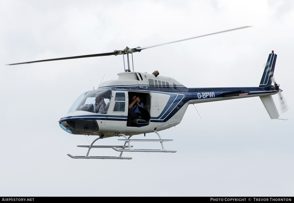 Aircraft Photo of G-BPWI | Bell 206B-3 JetRanger III | AirHistory.net #119742