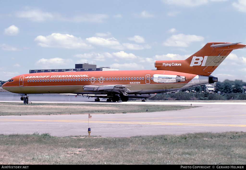 Aircraft Photo of N420BN | Boeing 727-227/Adv | Braniff International Airways | AirHistory.net #119752