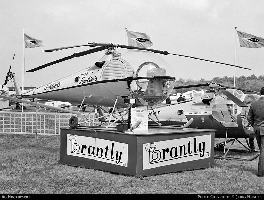 Aircraft Photo of G-ASHD | Brantly B-2A | Pontin's Holiday Parks | AirHistory.net #119754