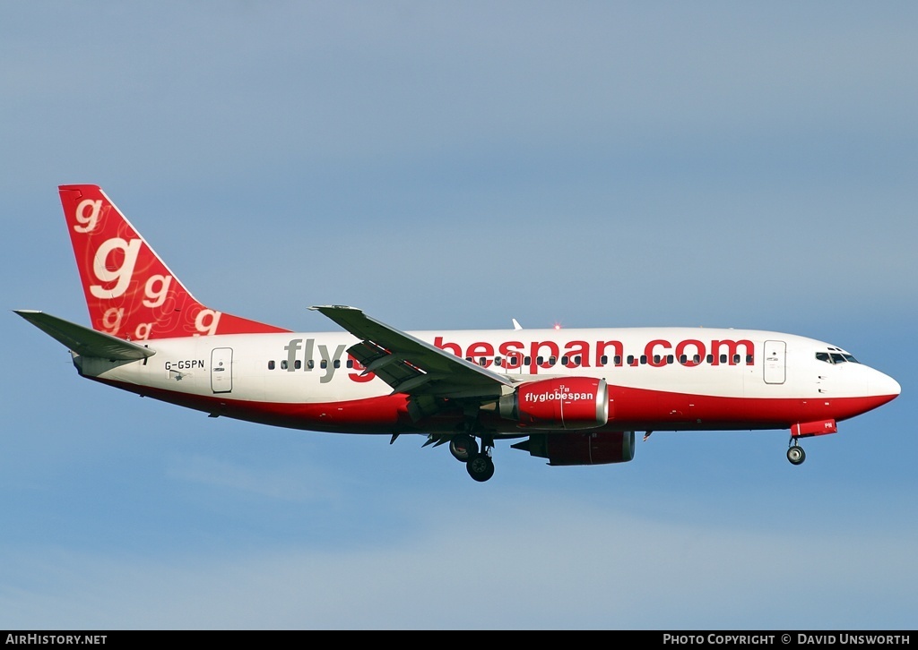 Aircraft Photo of G-GSPN | Boeing 737-31S | Flyglobespan | AirHistory.net #119826