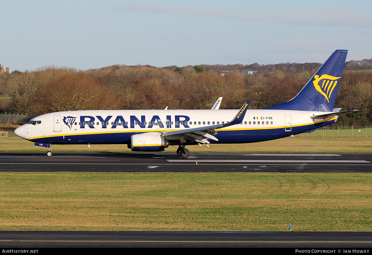 Aircraft Photo of EI-FOK | Boeing 737-8AS | Ryanair | AirHistory.net #119844