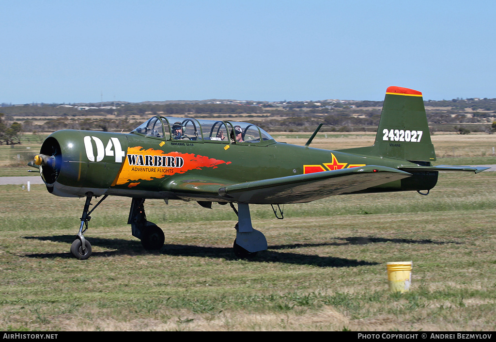 Aircraft Photo of VH-NNE / 2432027 | Nanchang CJ-6A | Warbird Adventure Flights | China - Air Force | AirHistory.net #119860