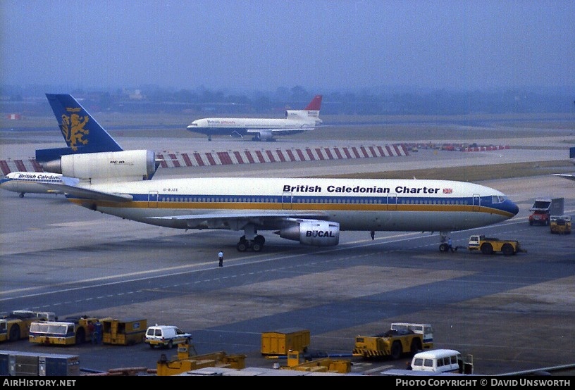 Aircraft Photo of G-BJZE | McDonnell Douglas DC-10-10 | British Caledonian Airways Charter | AirHistory.net #119865