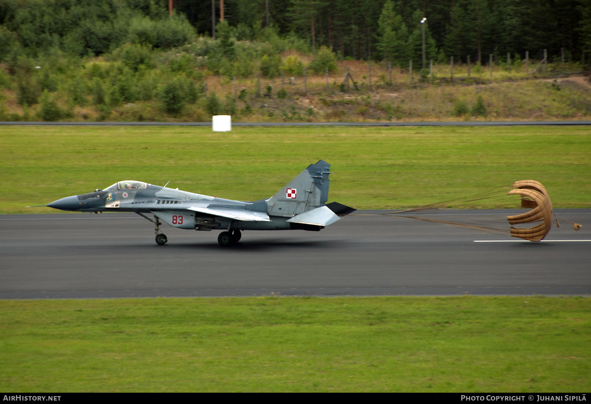 Aircraft Photo of 83 | Mikoyan-Gurevich MiG-29A (9-12A) | Poland - Air Force | AirHistory.net #119919