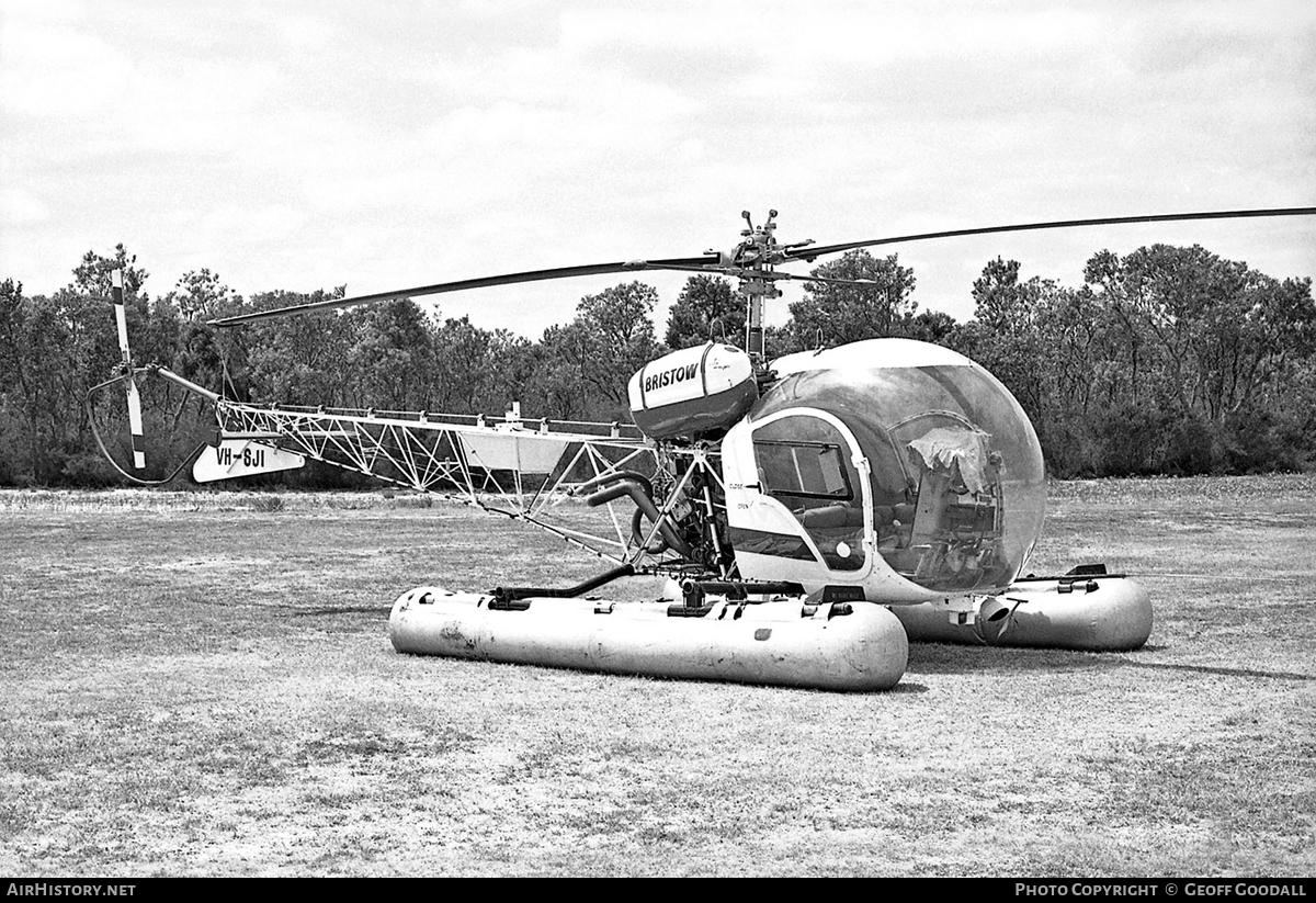 Aircraft Photo of VH-SJI | Bell 47G-3B | Bristow Helicopters | AirHistory.net #119946