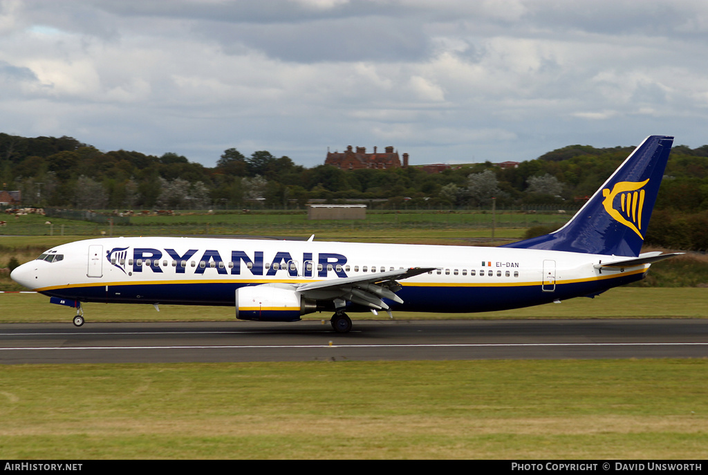 Aircraft Photo of EI-DAN | Boeing 737-8AS | Ryanair | AirHistory.net #119948