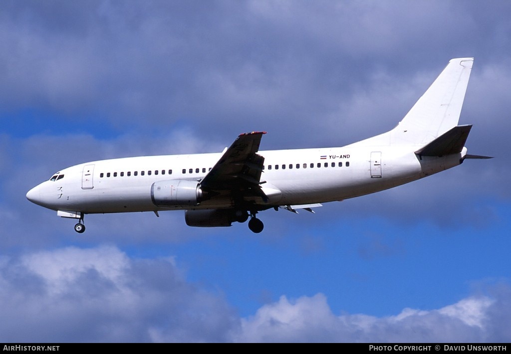 Aircraft Photo of YU-AND | Boeing 737-3H9 | AirHistory.net #119958