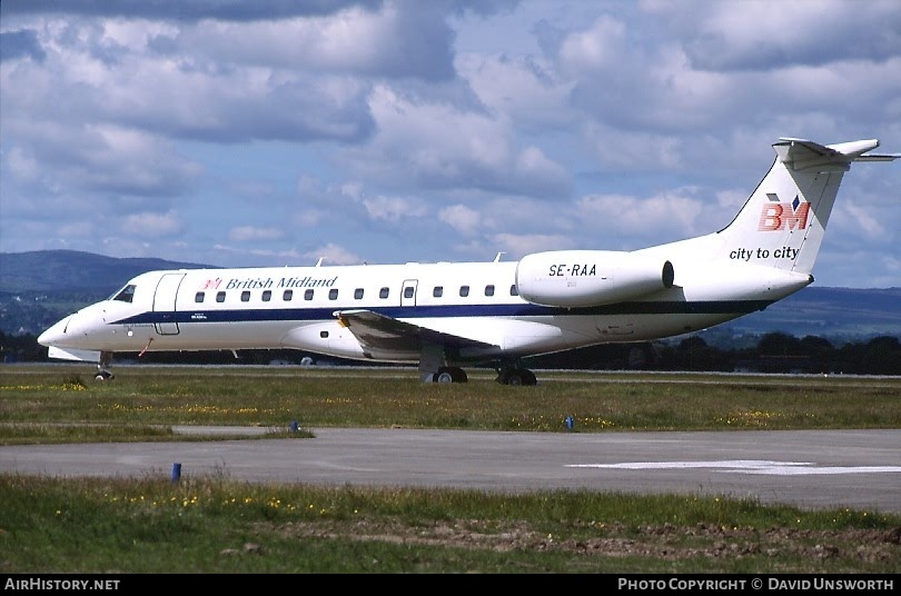 Aircraft Photo of SE-RAA | Embraer ERJ-135ER (EMB-135ER) | British Midland Airways - BMA | AirHistory.net #119966