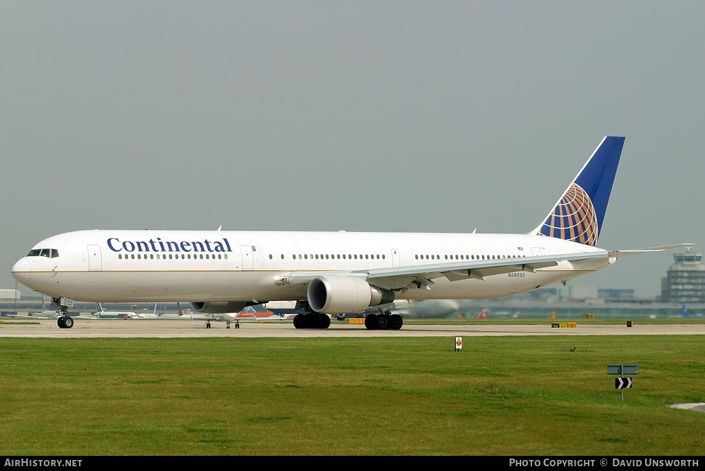 Aircraft Photo of N59053 | Boeing 767-424/ER | Continental Airlines | AirHistory.net #119968