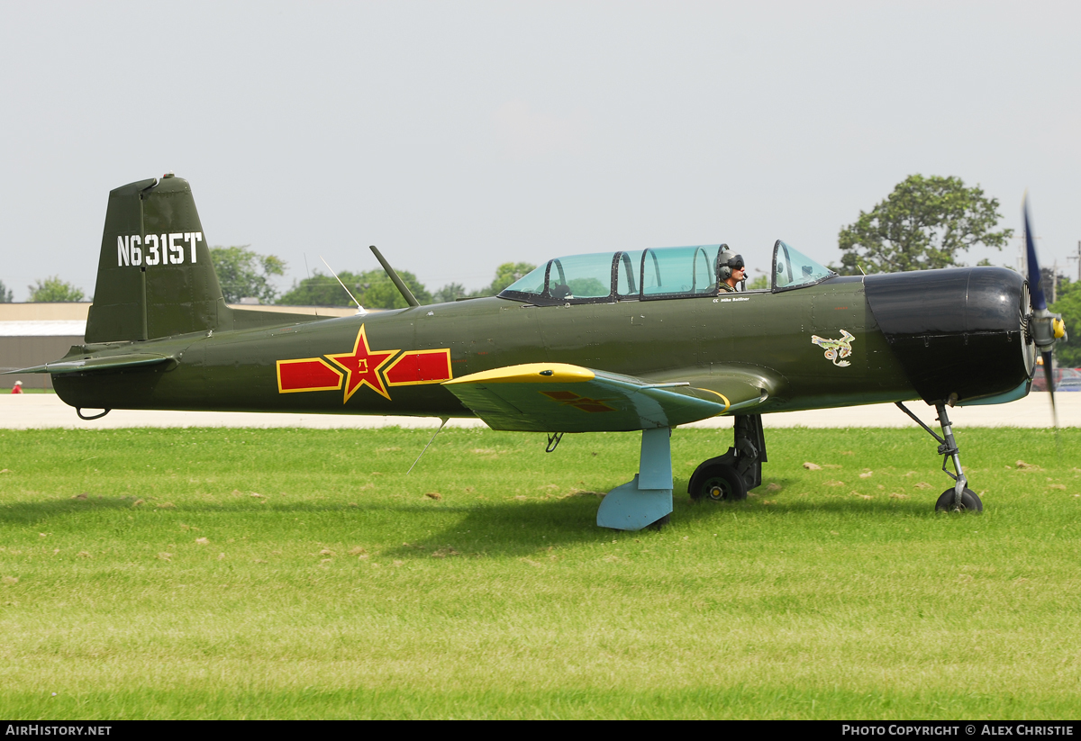 Aircraft Photo of N6315T | Nanchang CJ-6A | China - Air Force | AirHistory.net #120034