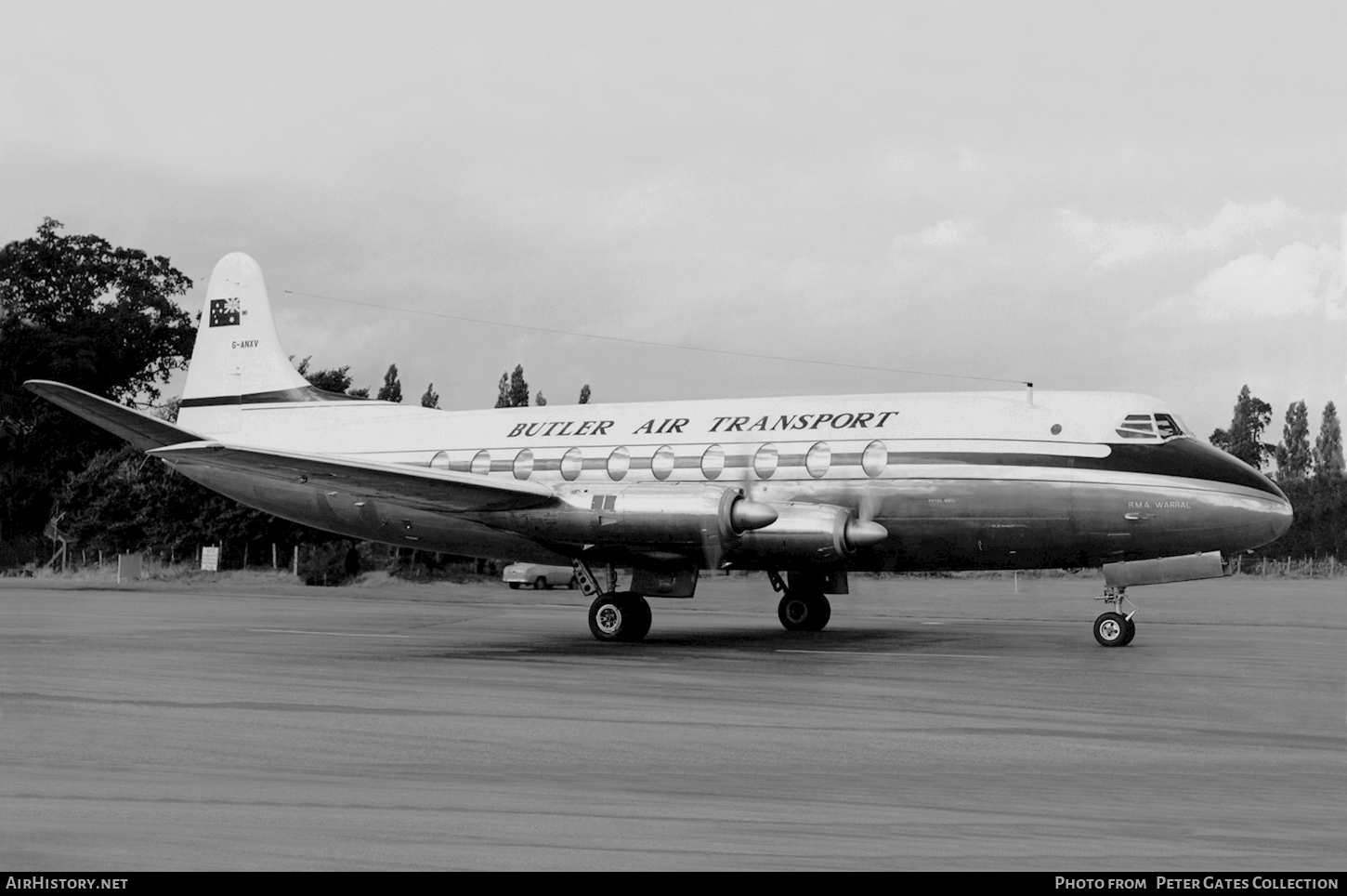 Aircraft Photo of G-ANXV | Vickers 747 Viscount | Butler Air Transport | AirHistory.net #120105