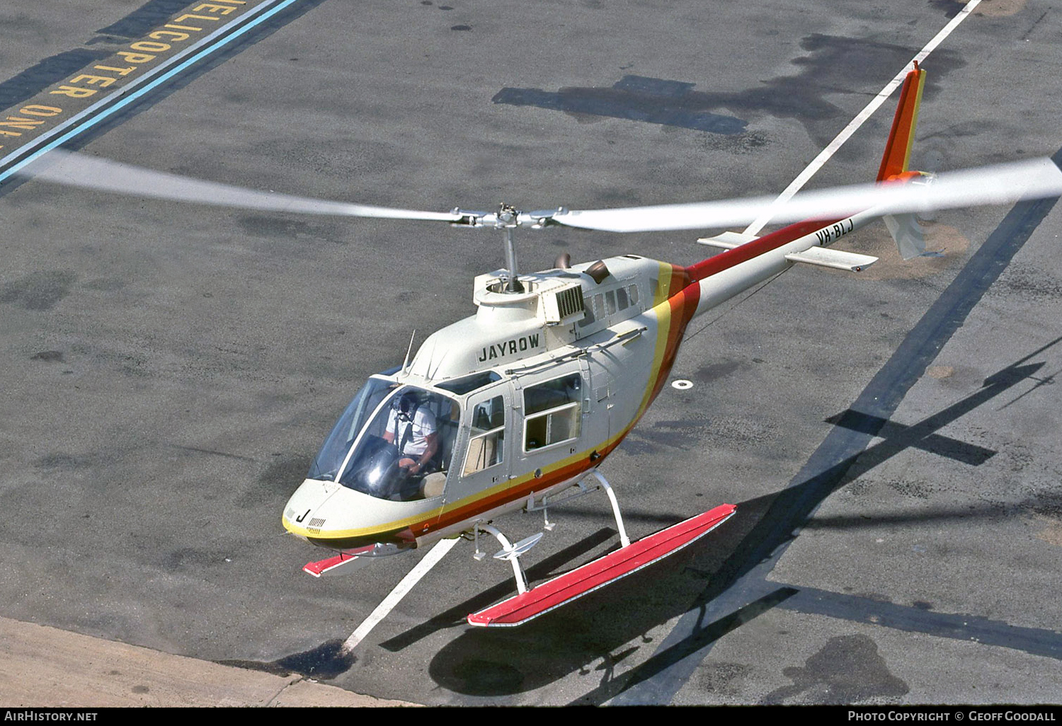 Aircraft Photo of VH-BLJ | Bell 206B JetRanger II | Jayrow Helicopters | AirHistory.net #120143
