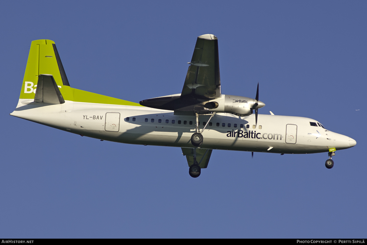 Aircraft Photo of YL-BAV | Fokker 50 | AirBaltic | AirHistory.net #120153