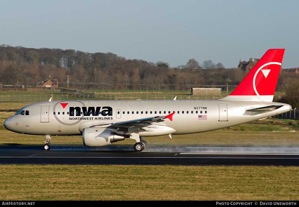 Aircraft Photo of N377NB | Airbus A319-114 | Northwest Airlines | AirHistory.net #120154