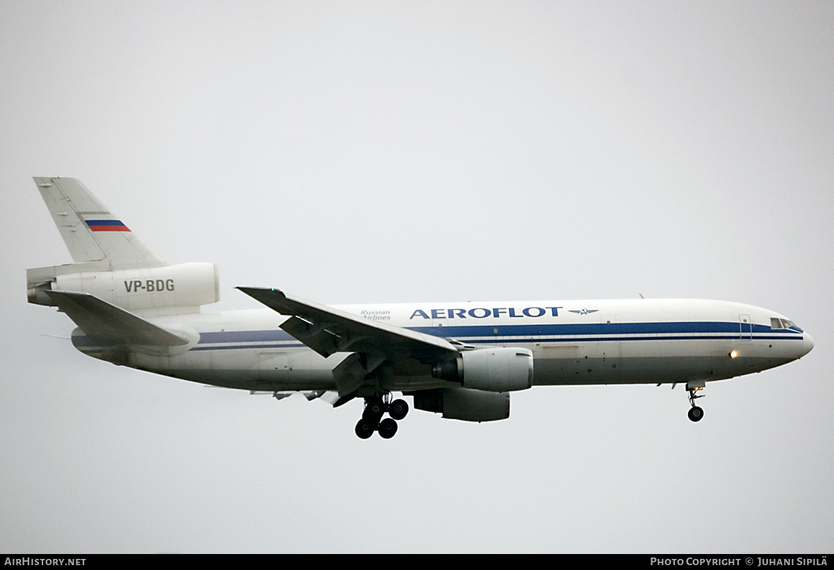 Aircraft Photo of VP-BDG | McDonnell Douglas DC-10-40(F) | Aeroflot - Russian Airlines | AirHistory.net #120222