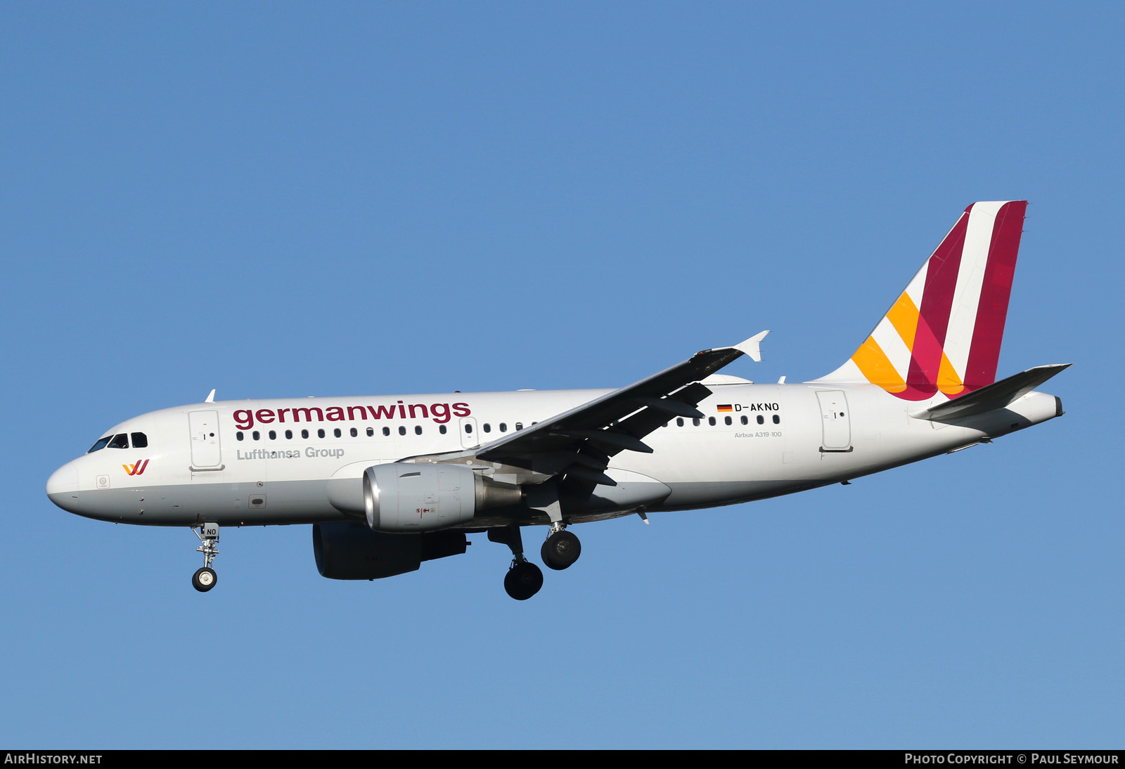 Aircraft Photo of D-AKNO | Airbus A319-112 | Germanwings | AirHistory.net #120246