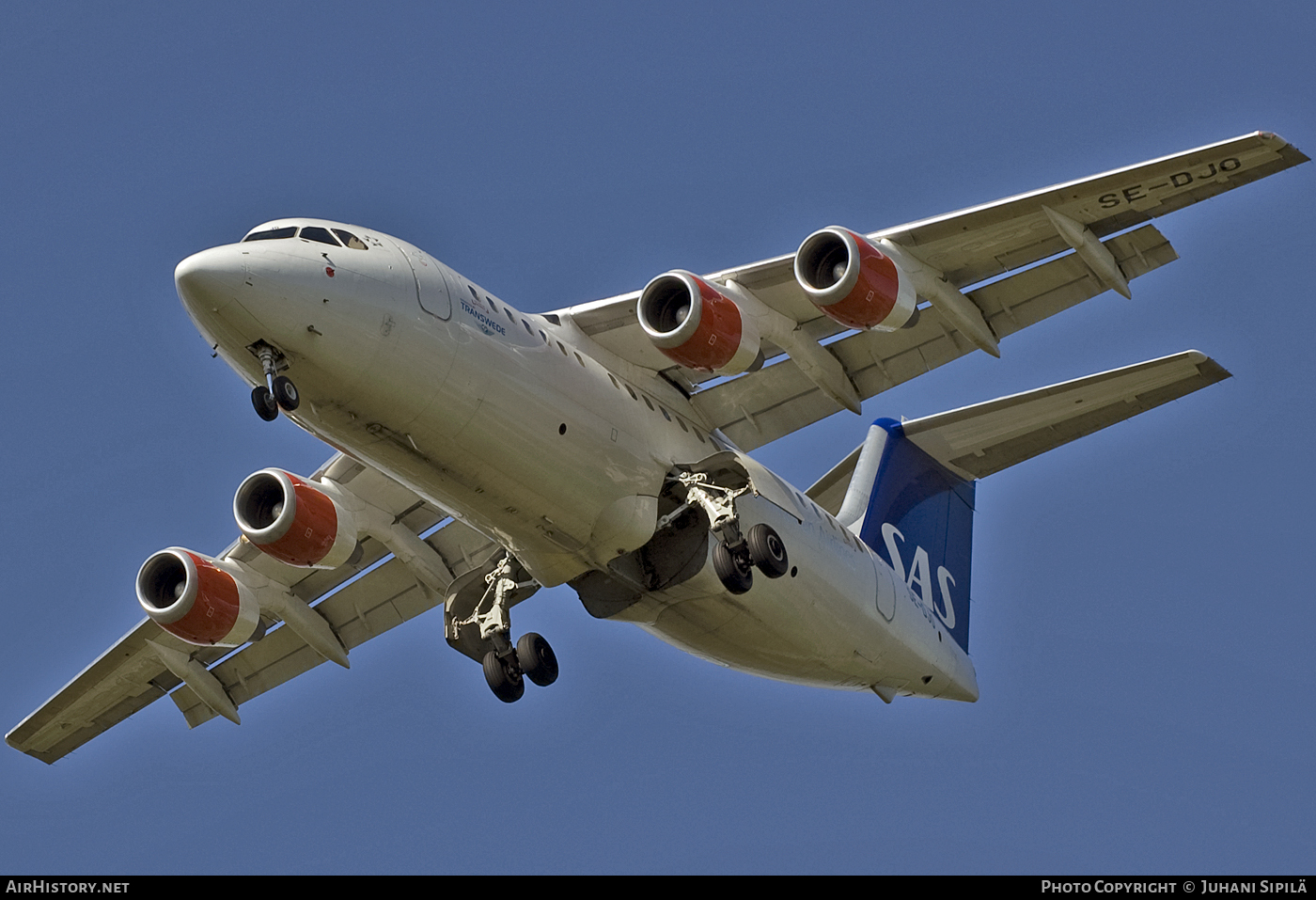 Aircraft Photo of SE-DJO | British Aerospace Avro 146-RJ85 | Scandinavian Airlines - SAS | AirHistory.net #120250