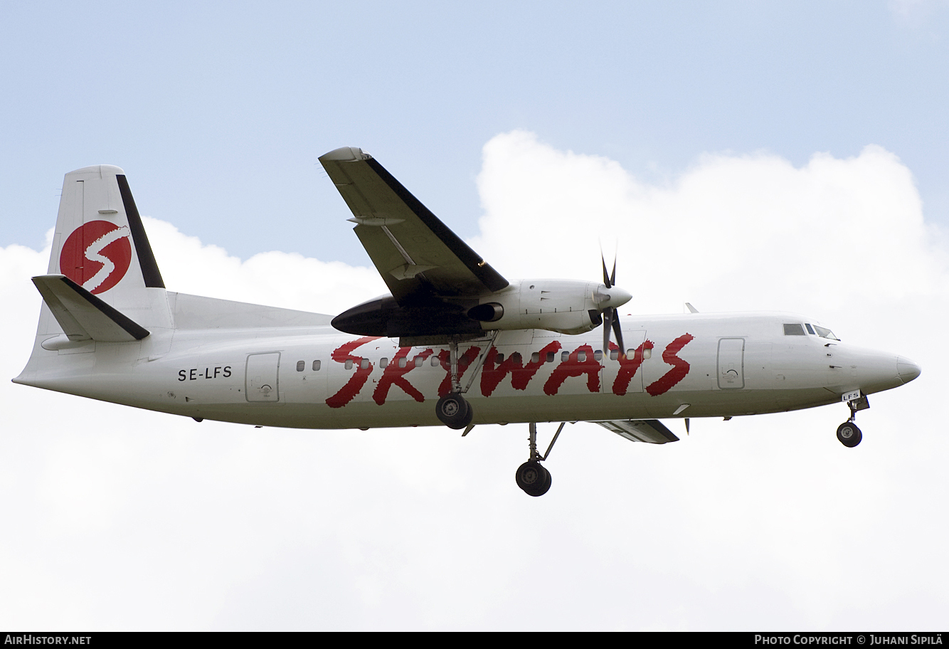 Aircraft Photo of SE-LFS | Fokker 50 | Skyways | AirHistory.net #120258