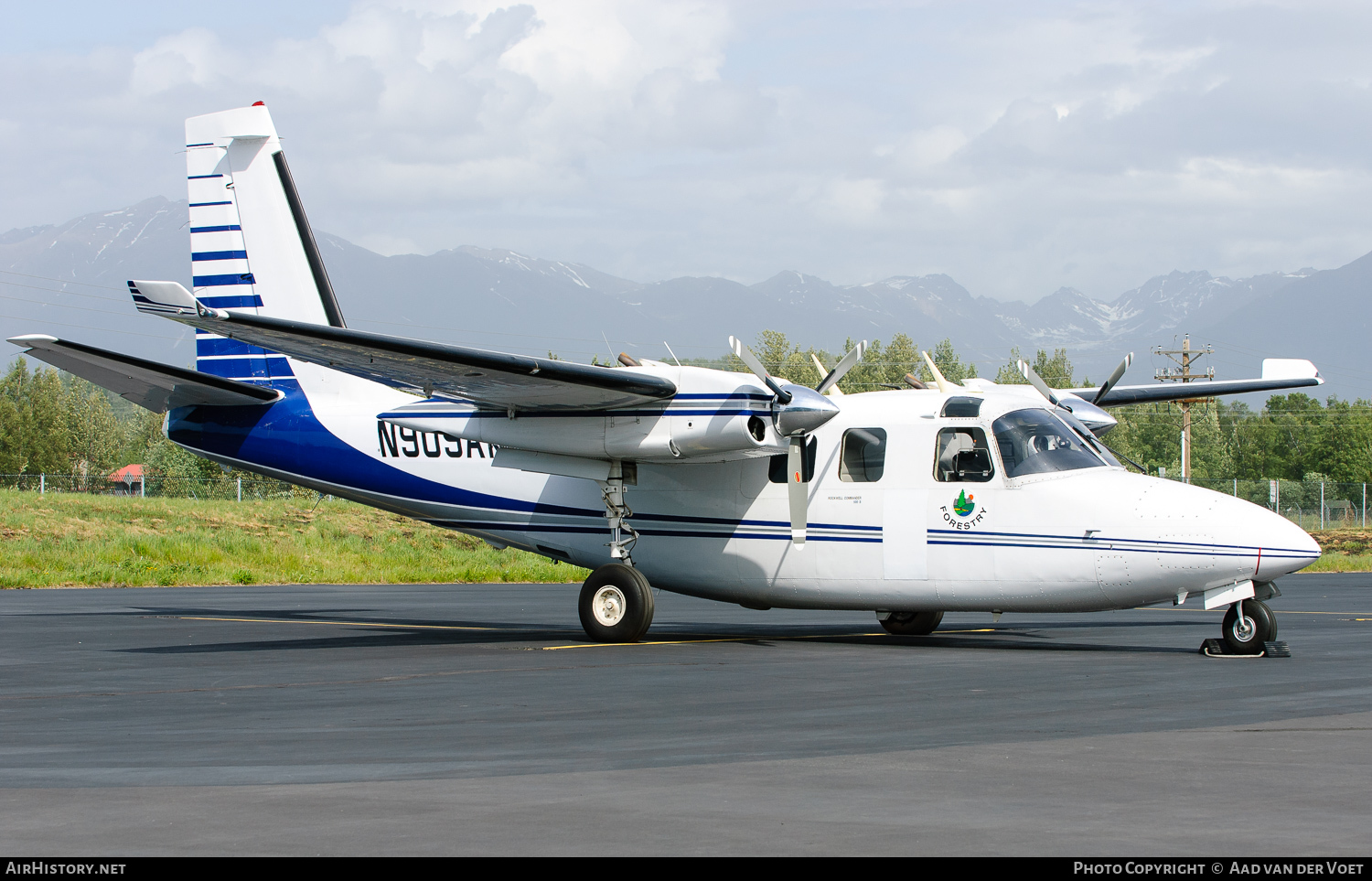 Aircraft Photo of N909AK | Rockwell 500S Shrike Commander | Alaska Department of Forestry | AirHistory.net #120264