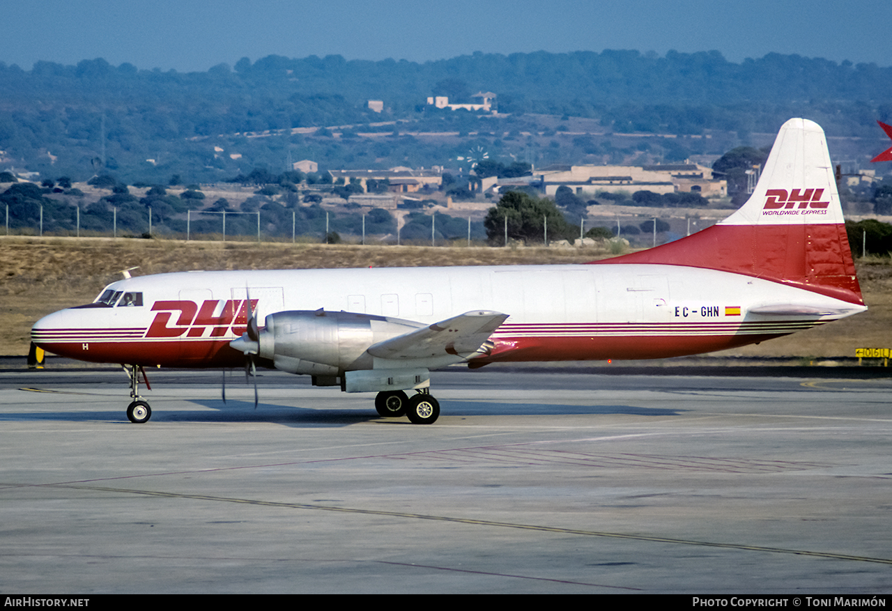 Aircraft Photo of EC-GHN | Convair 580/F | DHL Worldwide Express | AirHistory.net #120289