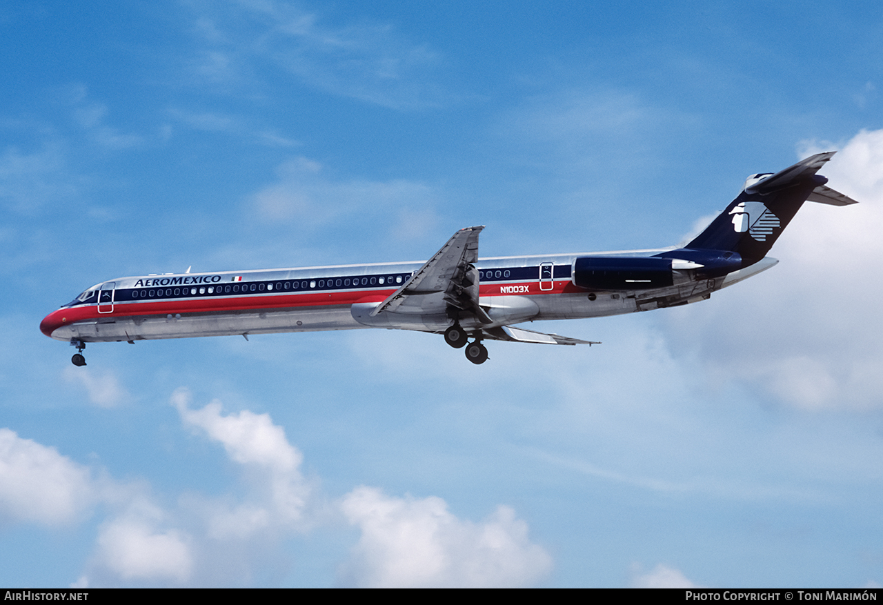 Aircraft Photo of N1003X | McDonnell Douglas MD-82 (DC-9-82) | AeroMéxico | AirHistory.net #120291
