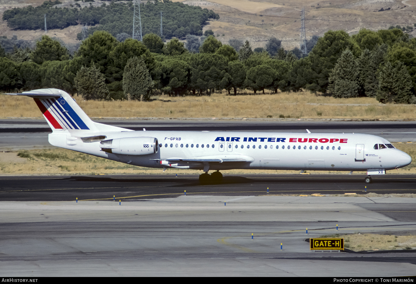 Aircraft Photo of F-GPXB | Fokker 100 (F28-0100) | Air Inter Europe | AirHistory.net #120304